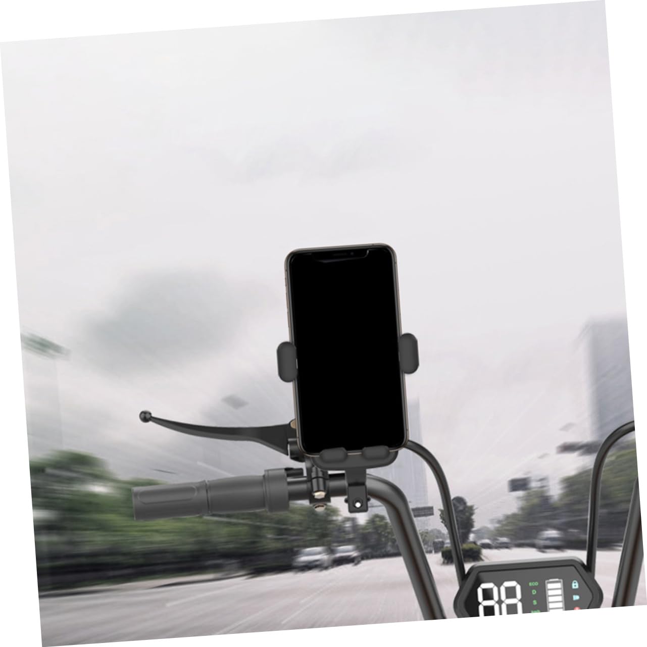 ULTECHNOVO 3 Pezzi Supporto Per Cellulare in Silicone Abs Supporto Girevole Per Smartphone Per Bici