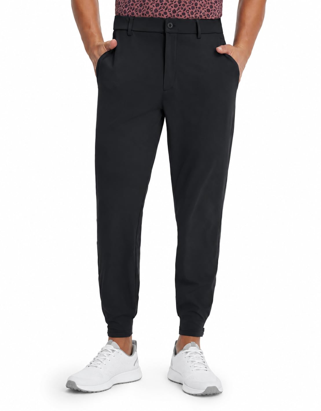 Men's Golf Pants Stretch Moisture-Wicking Ankle Zip Men Joggers