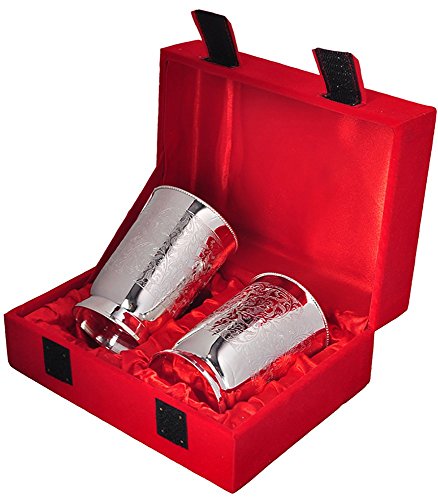 Before & After, LLC Set of 25 Red Glass Pocket Hearts