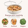 KitchenAid Hard Anodized Ceramic Induction Nonstick Cookware Saute Pan/Jumbo Cooker with Lid and Helper Handle, Dishwasher Safe, 5 Quart Sauteuse with Stainless Steel Handles - Porcelain White #5