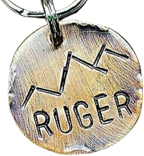 Dog Tag, Mountain Pet Tag, Pet ID Tag, Mountains Tag, Nature Pet Tag, Dog Tag, Dog Tags for Dogs, Hand Stamped Tags, Pet Tag, Cat Tag (1")