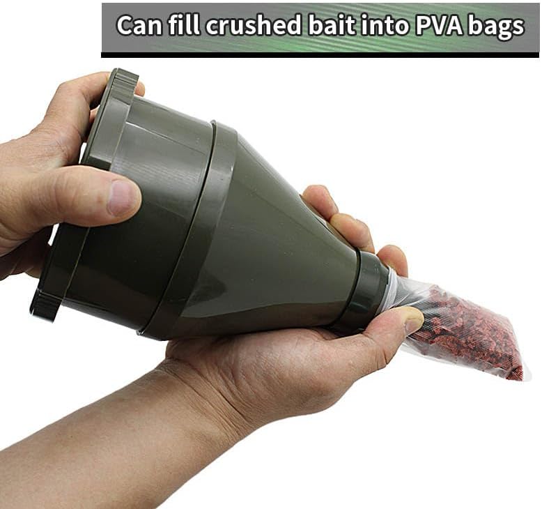 Pack of 1 Set Carp Fishing Bait Crusher Grinder for Boilies Pellets Bait Fishing Tackle Tool Method Feeder Fishing Accessories