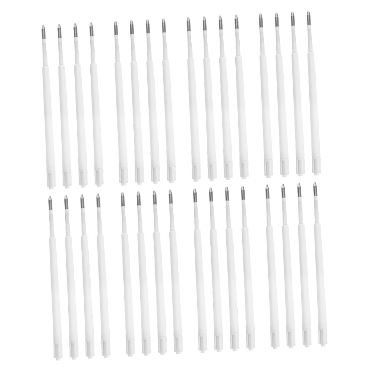 Parliky 50pcs Black Ballpoint Pen Refills Smooth Writing Replacement Ink Refills for Retractable Click Pens Office School Supplies