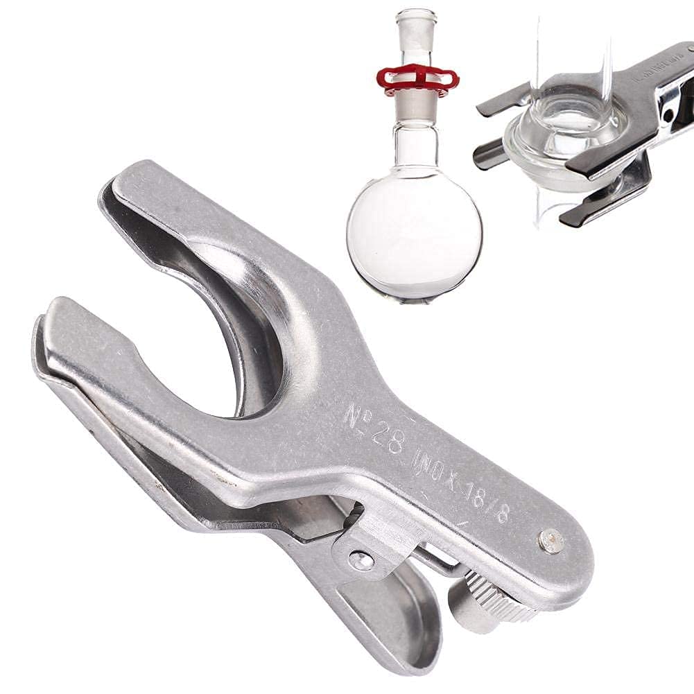 Spherical Joint Clamp Holder School SuppliesStainless Steel Clamp Pinch Clip Glass Ball Clamp Laboratory Tools Spherical Joint Glassware ClipSize 28(28#) School Supplies