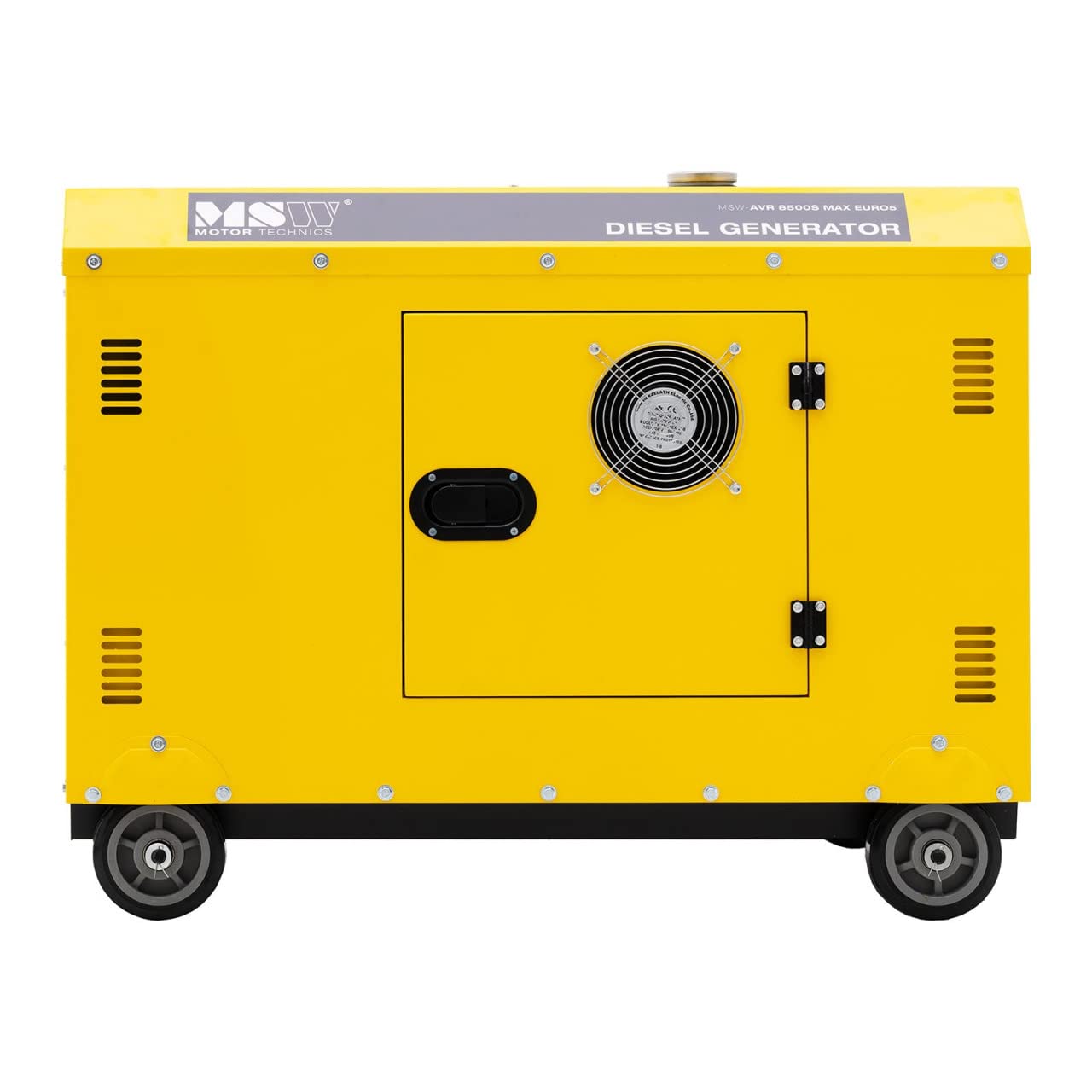 MSW MSW-AVR 8500S MAX EURO5 Grupo electrógeno diesel 8500 W 30 L 230/400 V móvil AVR Euro 5 Grupo electrógeno diesel