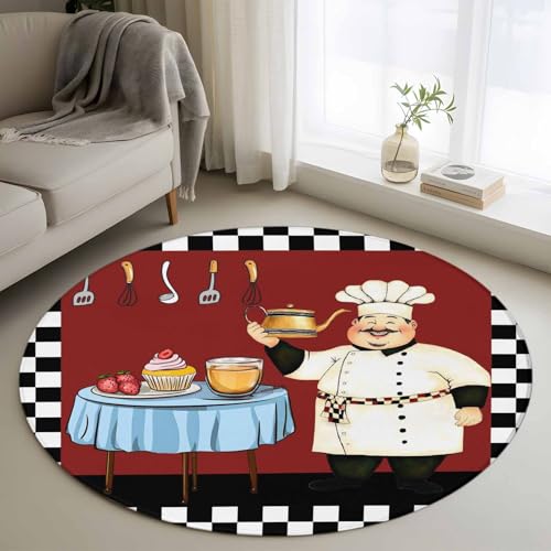 Tapete redondo Homechoid 3ft para interiores miniatura 2