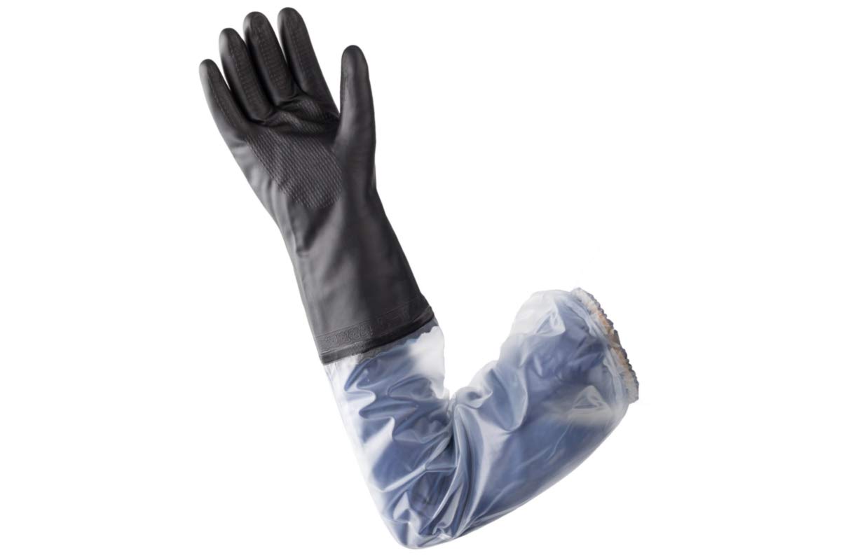 gants chimique en pvc - débouchage et produits chimiques - longue manchette - taille 10 - ceta 273-307-10-6