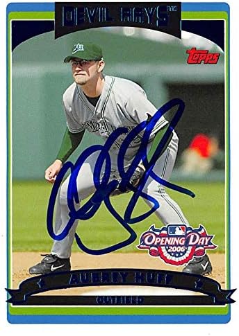 Aubrey Huff autographed Baseball Card (Tampa Rays) 2006 Topps Opening Day #76