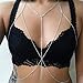 Produktbild Jovono Sexy Körperkette Bikini Harness Silber Körperschmuck Kette Bar Taille Kette für Frauen und Mädchen(Silber-)