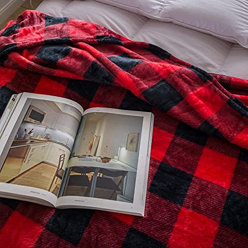 Image of VAS COLLECTION Premium Plush Single Blanket | 300 GSM Lightweight Cozy Soft for Bed, Sofa, Couch, Travel & Camping| 150x220 cm or 60X86 inches | Reds