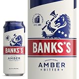 Banks's Amber Bitter | 12 x 440ml Cans | Classic English Session Ale | 3.8% ABV | Malty & Hoppy with Fruity Overtones
