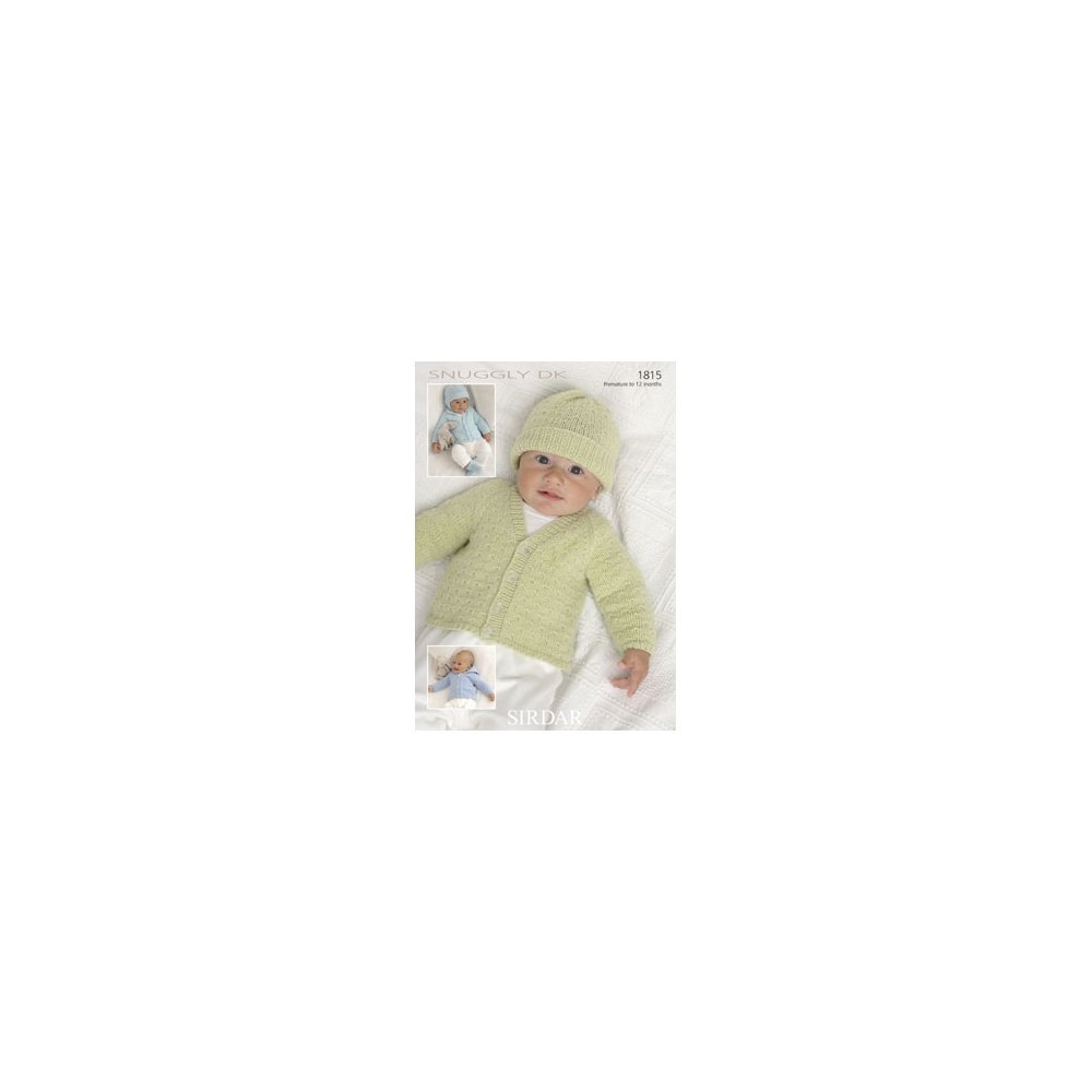 Sirdar Green Snuggly Dk Baby Knitting Pattern 1815
