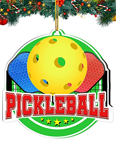 Decoración de pickleball para árbol de Navidad, regalos para mujeres, cumpleaños, recuerdos, decoraciones de árbol de Navidad