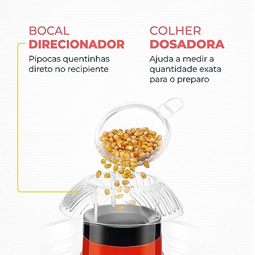 Pipoqueira Pop Bowl, Mondial, Vermelho, 1200W, 110V - PP-05 glide