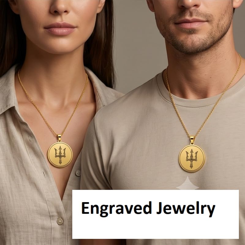 Collier Trishul en argent plaqué or, le bijou durable qui ne ternit pas