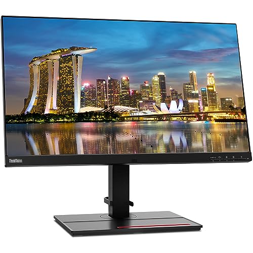 Image of Lenovo ThinkVision P27u 3840 x 2160 LED Backlit Ultra HD 4K LCD Monitor, 2-Pack Bundle with HDMI, DisplayPort, Daisy Chain Ready, Dock, USB-C, Integrated Speakers, Desk Mount Dual Monitor Stand