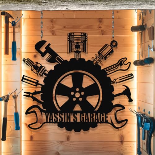 Personalized Garage Metal Sign