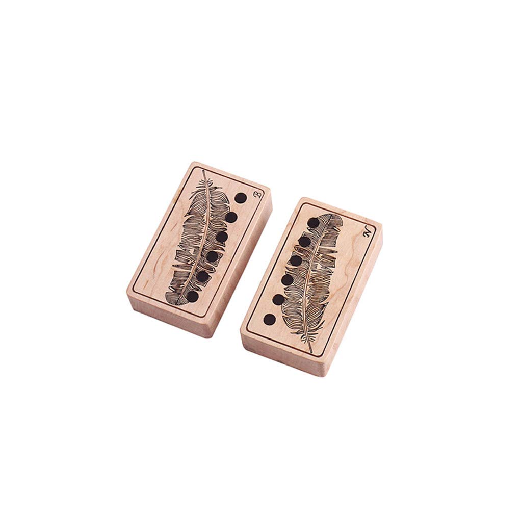 RuiJOTWAT 2Pcs Electric Guitar Flame Maple Humbucker Cover