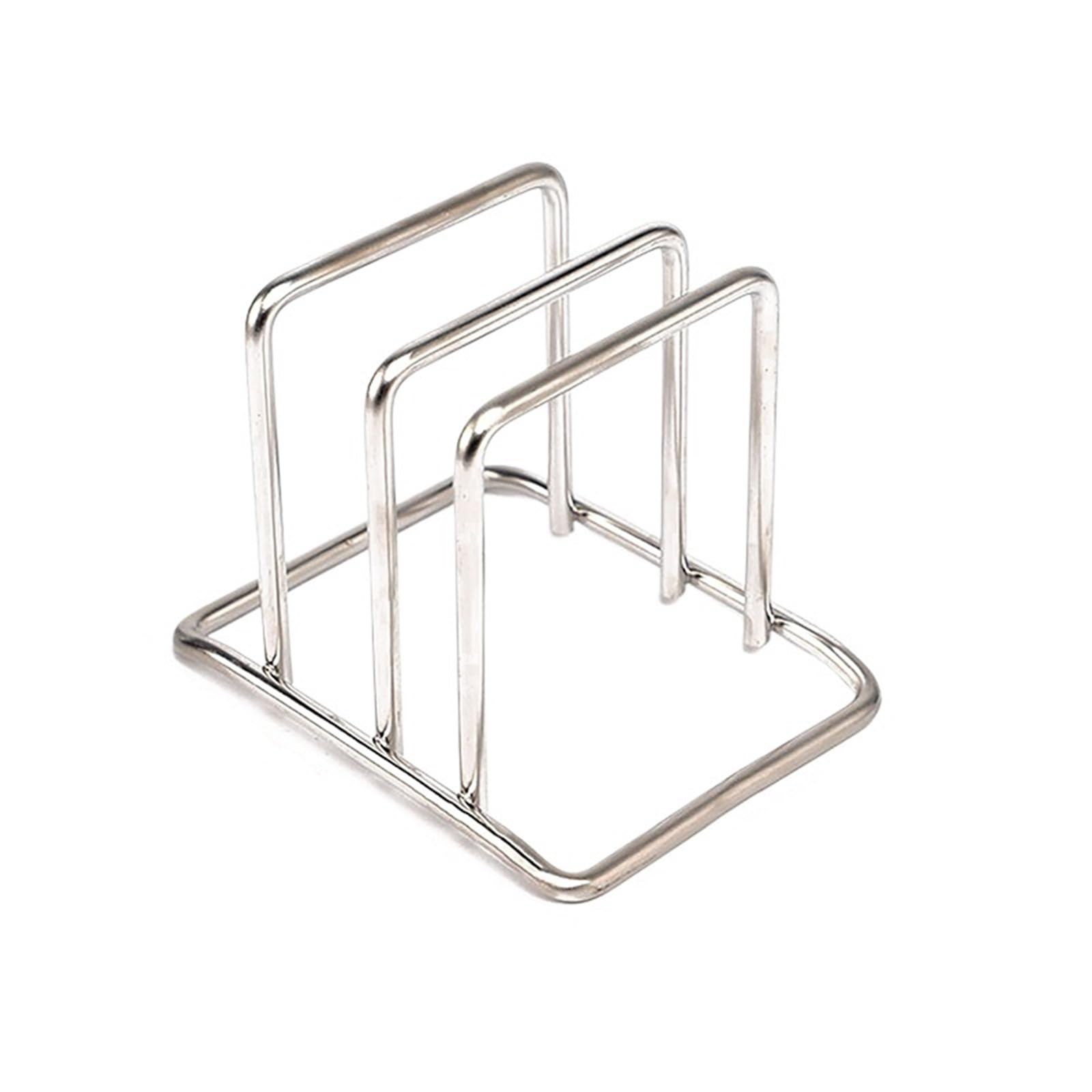 FonHNDG Cutting board holder 1pcs Cutting Board Holder Stainless Steel Kitchen Organizer For Chopping Storage Organization Rack(Color1)