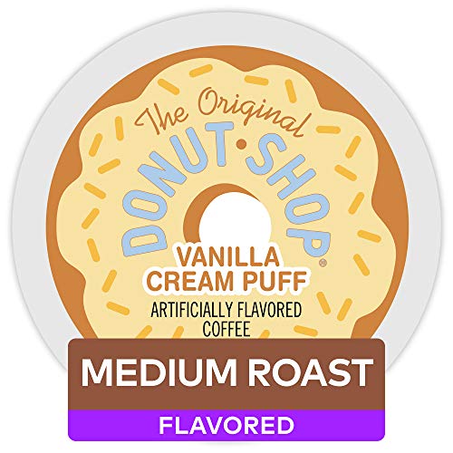 The Original Donut Shop Vanilla Cream Puff Keurig Single-Serve K-Cup Pods, Medium Roast