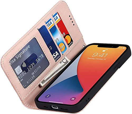 Funda para iPhone 13 Pro Max protectora tipo libro con soporte y tarjetero de piel 3