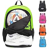 Hsmihair Youth Soccer Bag-Soccer Backpack & & Backpack for Football Volleyball Basketball,with Ball Compartment and Separate Cleat Training Package