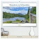 Wandern in Schweden - Einladung in die Natur (hochwertiger Premium Wandkalender 2026 DIN A2 quer), Kunstdruck in Hochglanz: Die schönsten Wanderungen in Schwedens Naturreservaten (CALVENDO Orte)