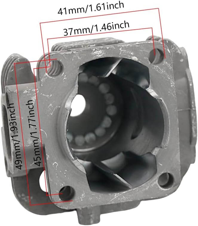 FLMLF 2-Stroke 4 Bolt 26cc Cylinder for Zenoah CY RCMK QJ Marine Engine G260 PUM Rc Boat Parts