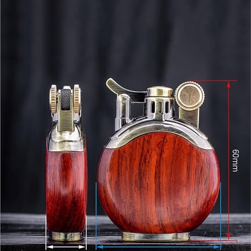Encendedor de queroseno de alta gama con llama suave y elegante diseño clásico recargable 8