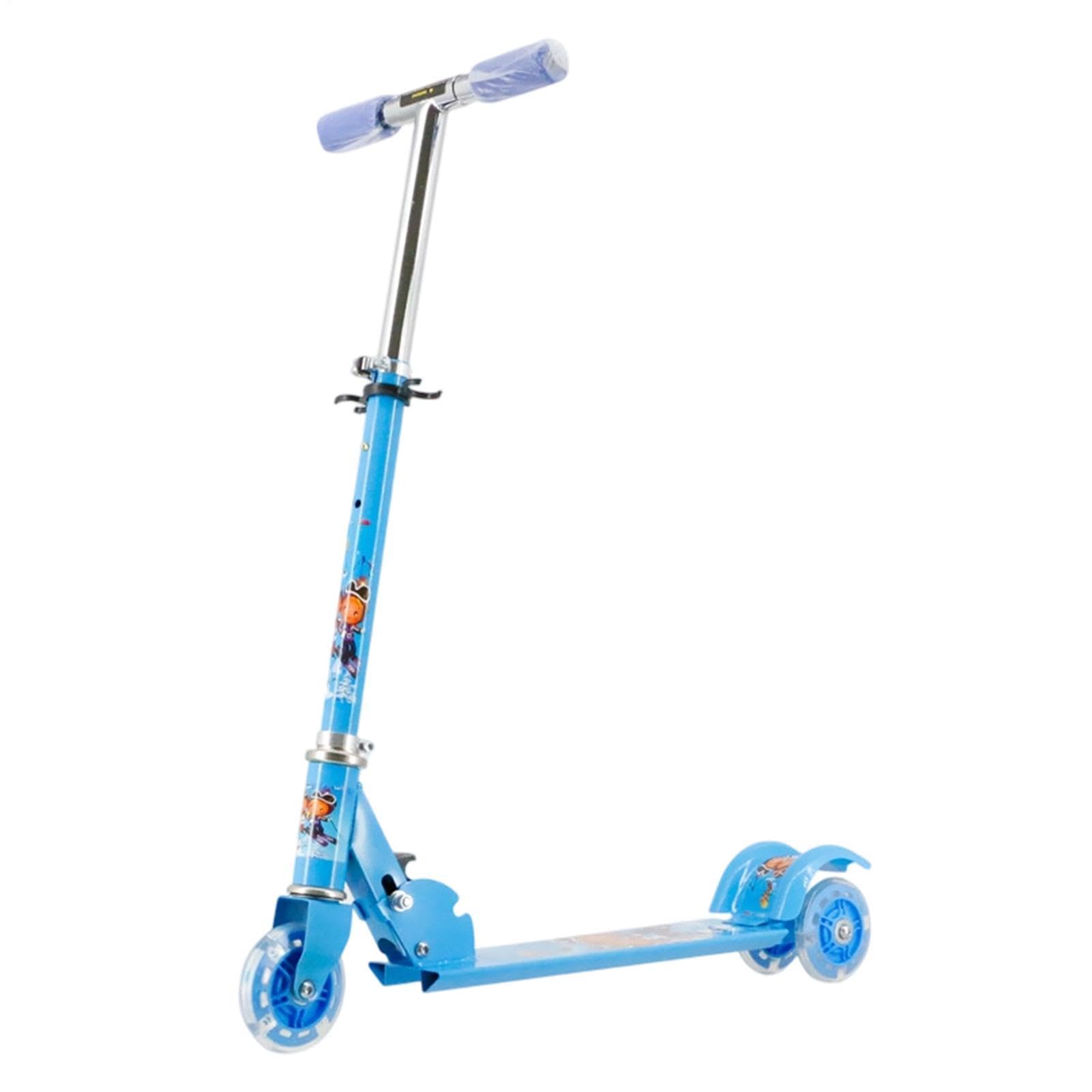 Monopattino Da Bambini Ruote Luminose A LED Pieghevole | Monopattino Pieghevole con Altezza Regolabile Per Sport All'Aperto Passeggiate Parchi Viaggi Campeggio Vacanze Ragazzi