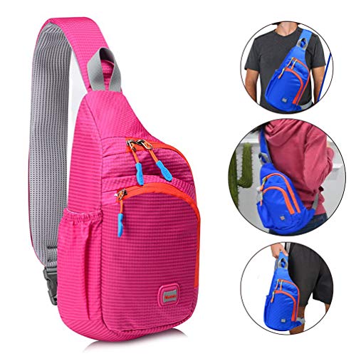 RedsGirl Sling Crossbody Shoulder Chest Bag Pack Hiking Cycling Travel Daypack for Men