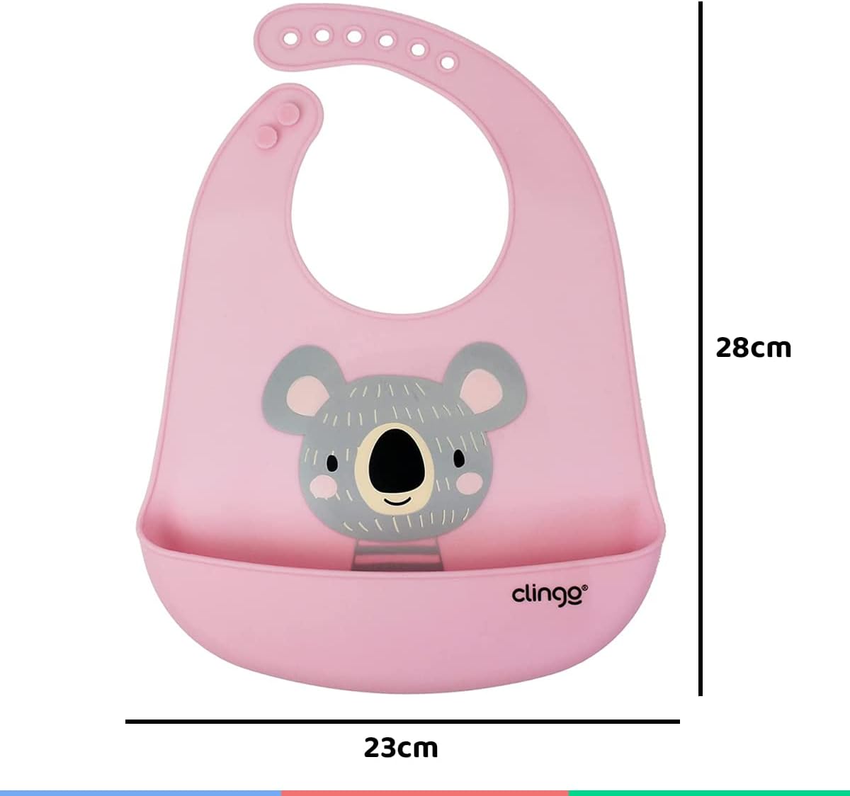 Clingo Babador De Silicone Com Bolso Coletor Coala