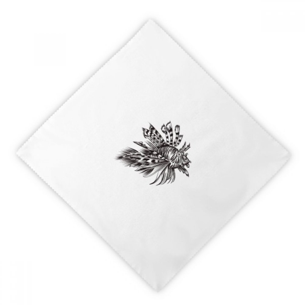 Servilletas de cena reutilizables DIYthinker con estampado marino negro y blanco, 2 piezas