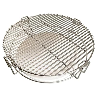 S2C (1-Pack) Cooking Grate System Grilling Accessory for 18Inch Large BGE, Kamado Joe Classic, Coyote The Asado Cooker, Pit Boss and Other kamado Grill