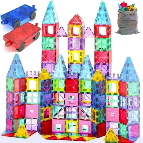 HAPPYMATY Upgraded Antibacterial Magnetic Tiles