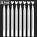 AKARUED White Paint Pen Acrylic Marker: 8 Pack 0.7mm White Paint Marker for Black Paper, Metal, Wood, Plastic, Ceramic, Metallic, Rock Painting, Drawing, Extra Fine Point, Ideal for Artist & Students