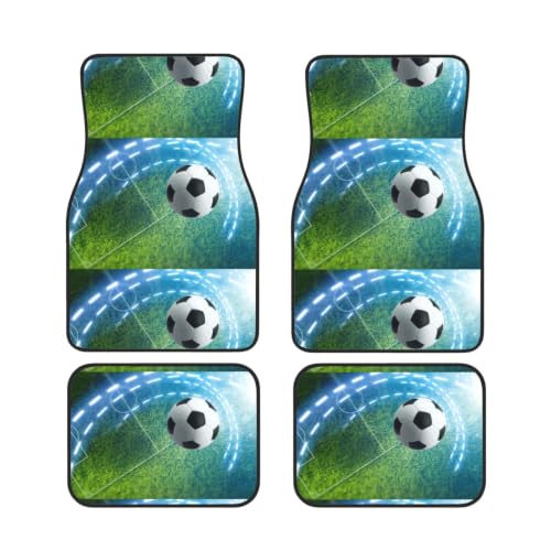 Alfombrillas de coche de balón de fútbol para viajes familiares y rutina