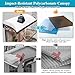 Awning for Door Entrance, Window Awnings Exterior with Aluminum Bracket, UV, Rain & Snow Protection, Durable Polycarbonate Canopy for Entrance, Balcony, Garage, Gray 60x120cm/24x47in