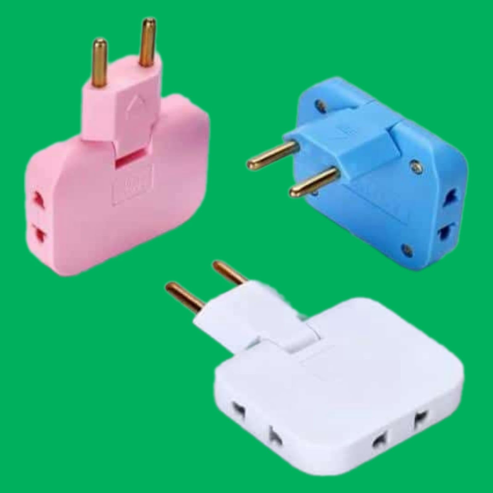 flytouch 3-in-1 Rotatable Adapter, 180-Degree Extension Plug Multi-Socket, 2-Pin EU/Us Converter-picture-36