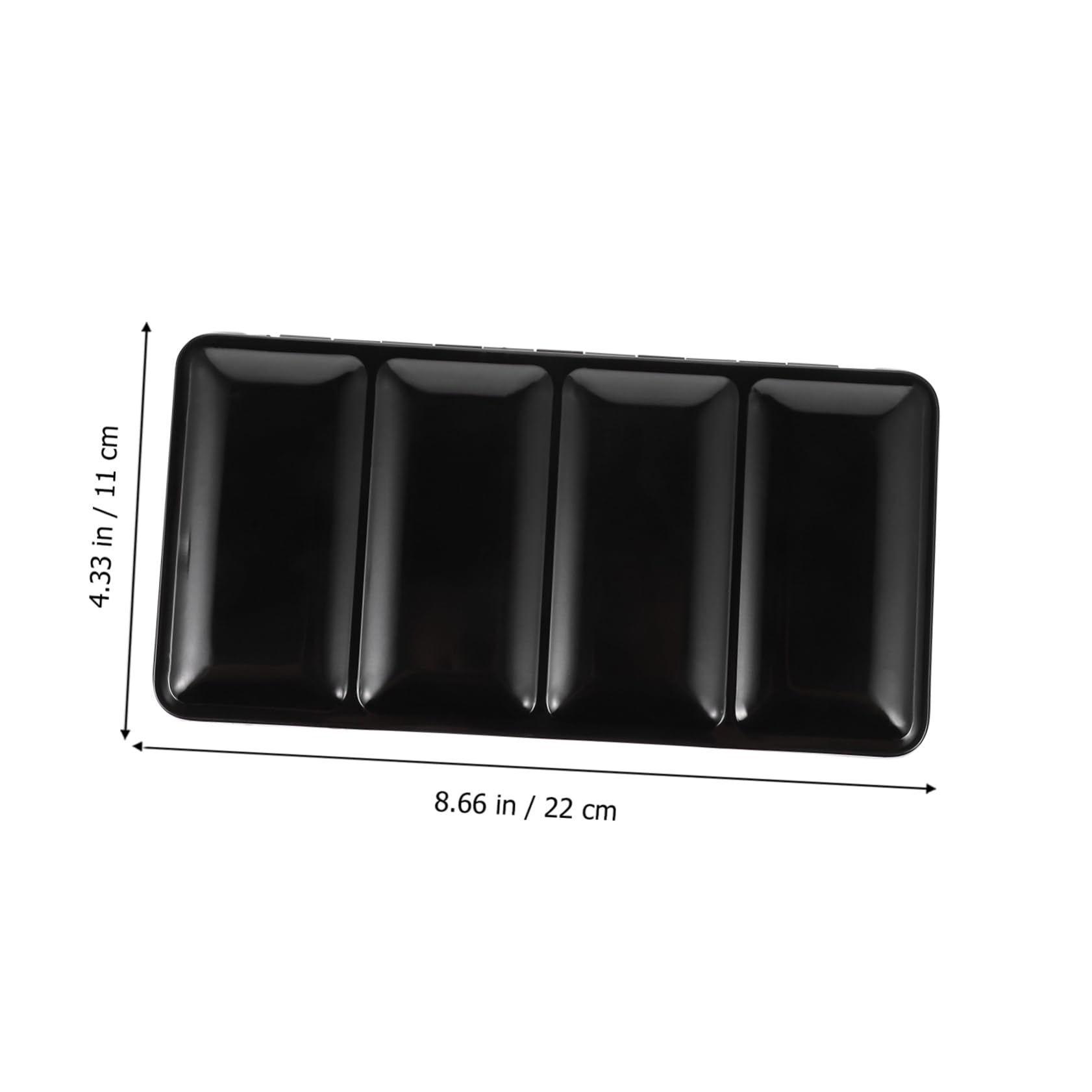 Boîte à Aquarelle Vide en Fer Noir Portable et Légère Grosse Capacité, Coffret de Rangement pour Pigments, pour Artistes en Déplacement