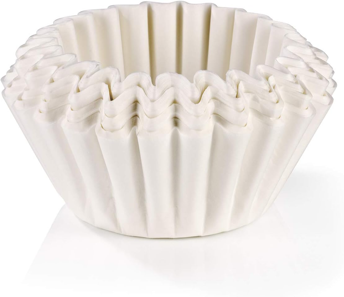 BEEM Original Universal Basket Filter Bags Pack of 100 – 10 Cups | Neutral in Taste | 80/200 mm Paper Filter for Coffee Machines with Basket Filter [White]