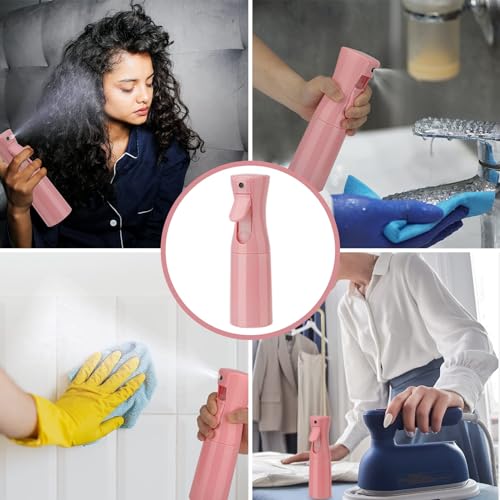 Image of Continuous Mist Spray Bottle, 6.8OZ /200ML Fine Mist Water Spray Bottle for Hair, Salons, Barber, Plants, Skin Care, Cleaning (Pink, 1 Pack)