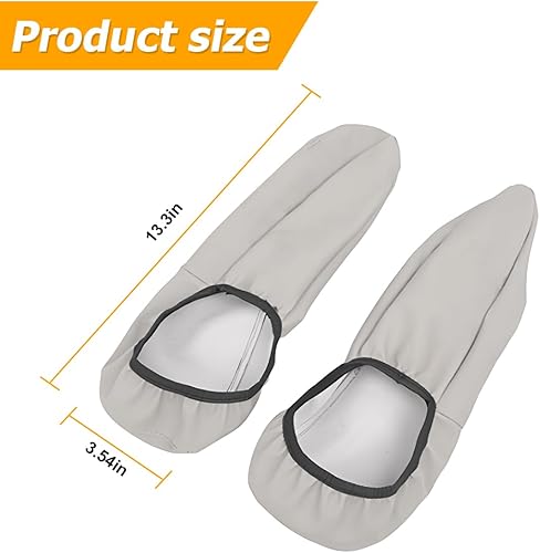 Miniatura 2 de AUCELI Fundas elásticas para reposabrazos de asiento delantero de automóvil, 13.78 x 5.12 pulgadas, 2 protectores de reposabrazos de cuero de