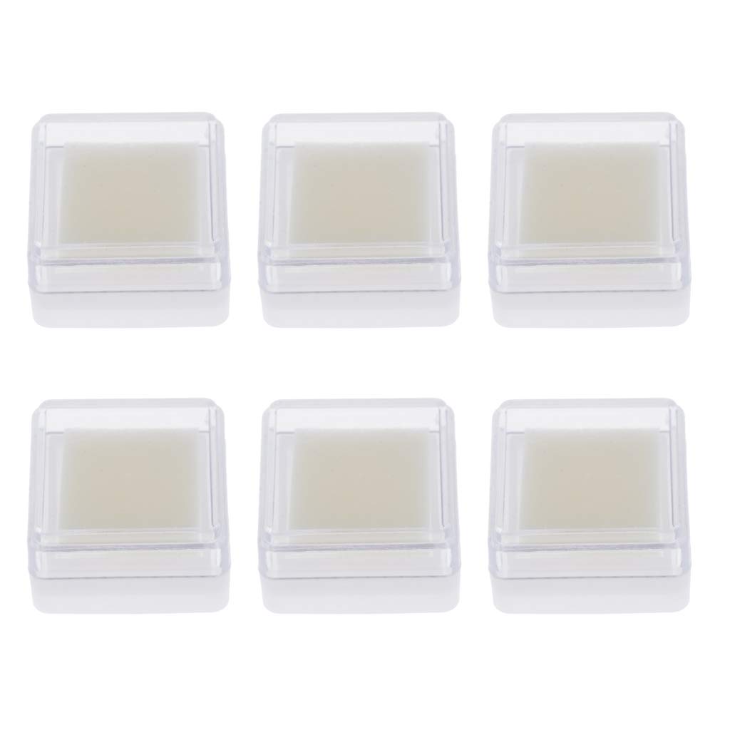 5 set di 6 tamponi di inchiostro vuoti per timbri in gomma, artigianato, scrapbooking, carta, legno