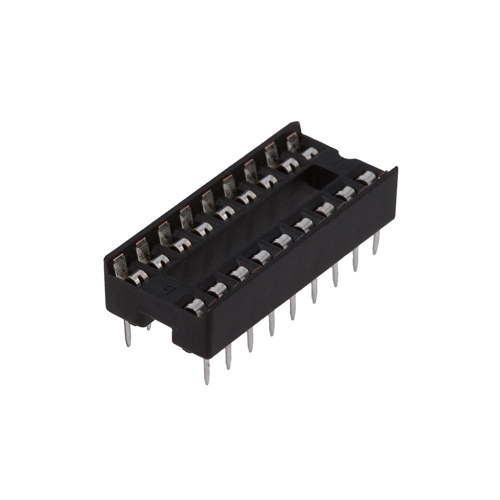 2 Supports Socket 7 Broches Pour Tube électronique NOS - Noir - Neuf