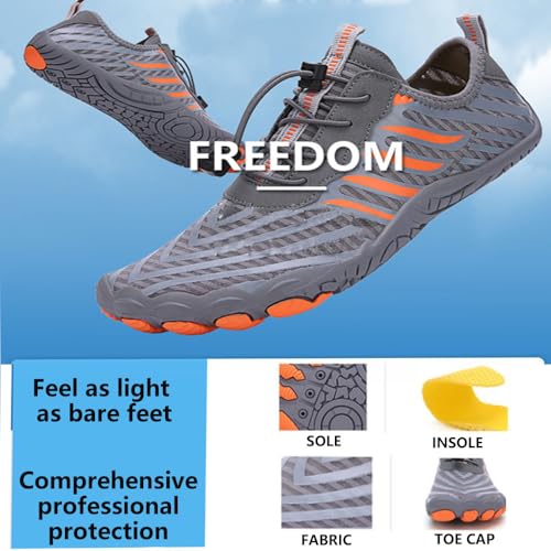 ZJQ Grounded Footwear for Women, Grounded Footwear for Men, Grounded Footwear Barefoot Shoes, Trail Running Barefoot Shoes3