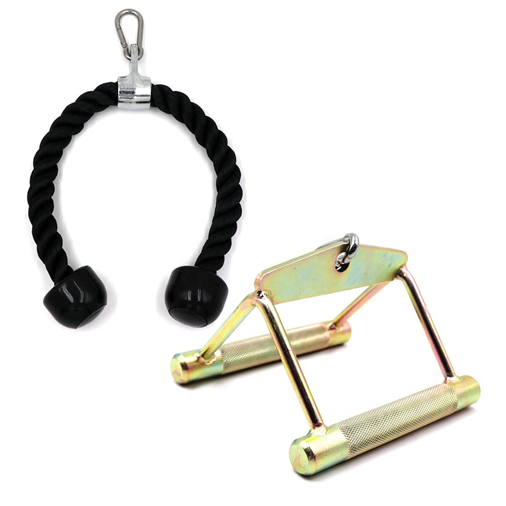 Buy IADUMO Gym Cable Attachments Set, Tricep Pulldown Rope, VShaped