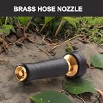 Buse en laiton, 2 Pack de visière de jardin réglable robuste, Convient pour arroser des fleurs, pelouses, sol de nettoyage, voiture de nettoyage