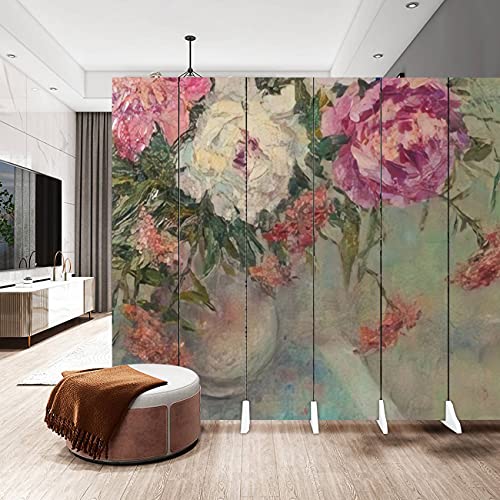Canvas-Room-Divider-Screen-Background-Drawing-Painting-Painted-with-Oil-Paints-Peonies-Flowers-Room-Separator-Folding-Screen-Privacy-Partition-Wall-Dividers-6-Panels-Multicolor-6 Canvas Room Divider Screen Background Drawing Painting Painted with Oil Paints Peonies Flowers Room Separator Folding Screen Privacy Partition Wall Dividers 6 Panels Multicolor 6