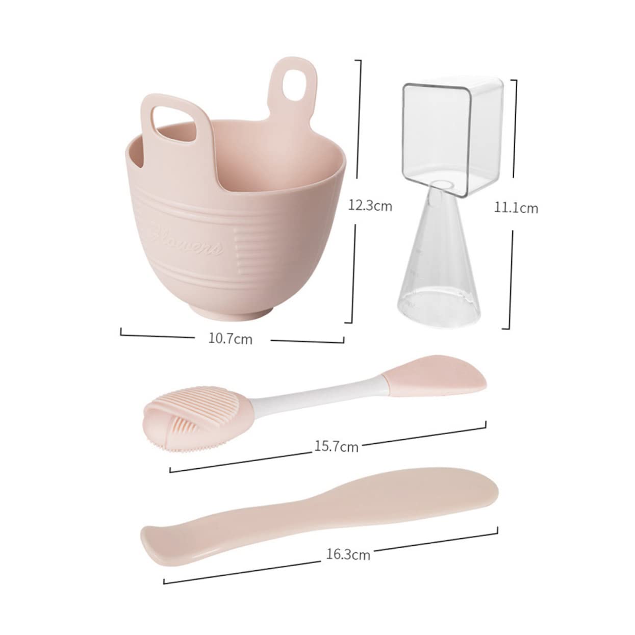 Didiseaon Silicone Mask Bowl Kit Beauty Mask Stirring Tools 1 Set for Household Diy Face Mask Mixing Bowl